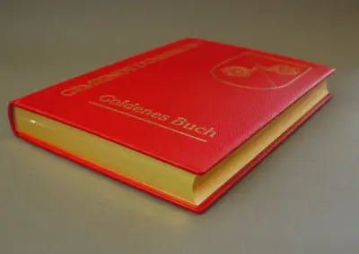 3-seitiger Goldschnitt (Goldenes Buch der Gemeinde Dunningen)